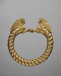 Gold Bracelet with Sphinx Protomes